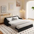 Canapé-lit convertible 3 en 1 avec rangement latéral, canapé-lit escamotable Queen de 168 cm, lit causeuse en velours
