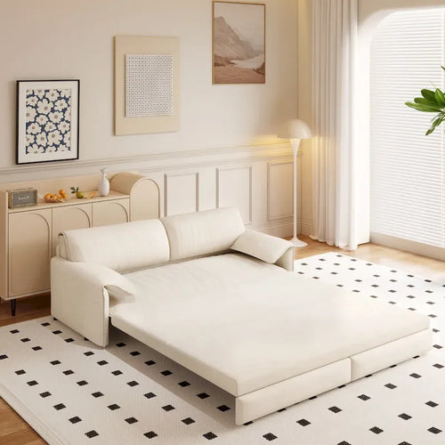 Canapé-lit convertible 3 en 1 avec rangement latéral, canapé-lit escamotable Queen de 168 cm, lit causeuse en velours