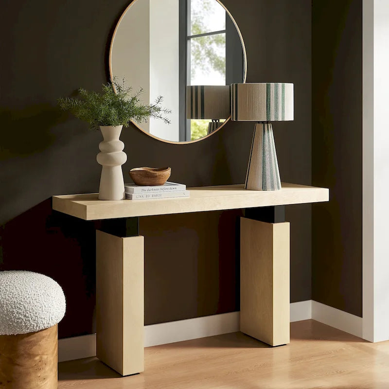 Table console rectangulaire en bois 52