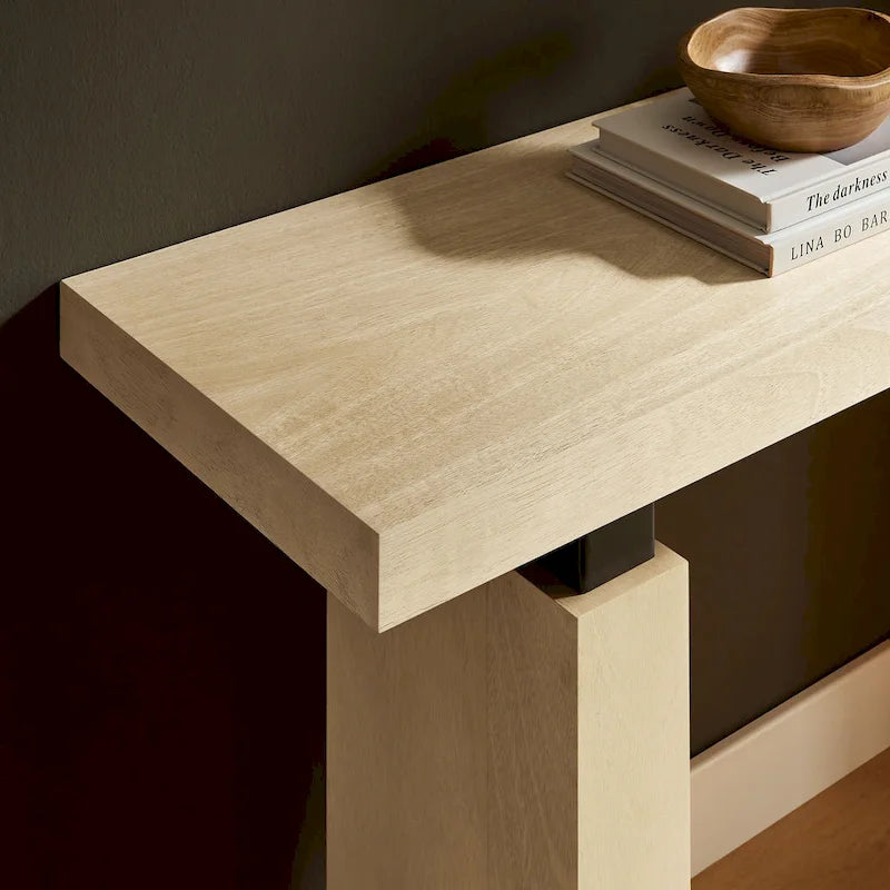 Table console rectangulaire en bois 52