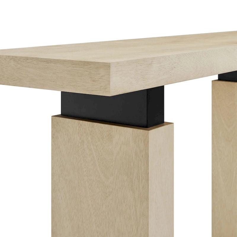 Table console rectangulaire en bois 52