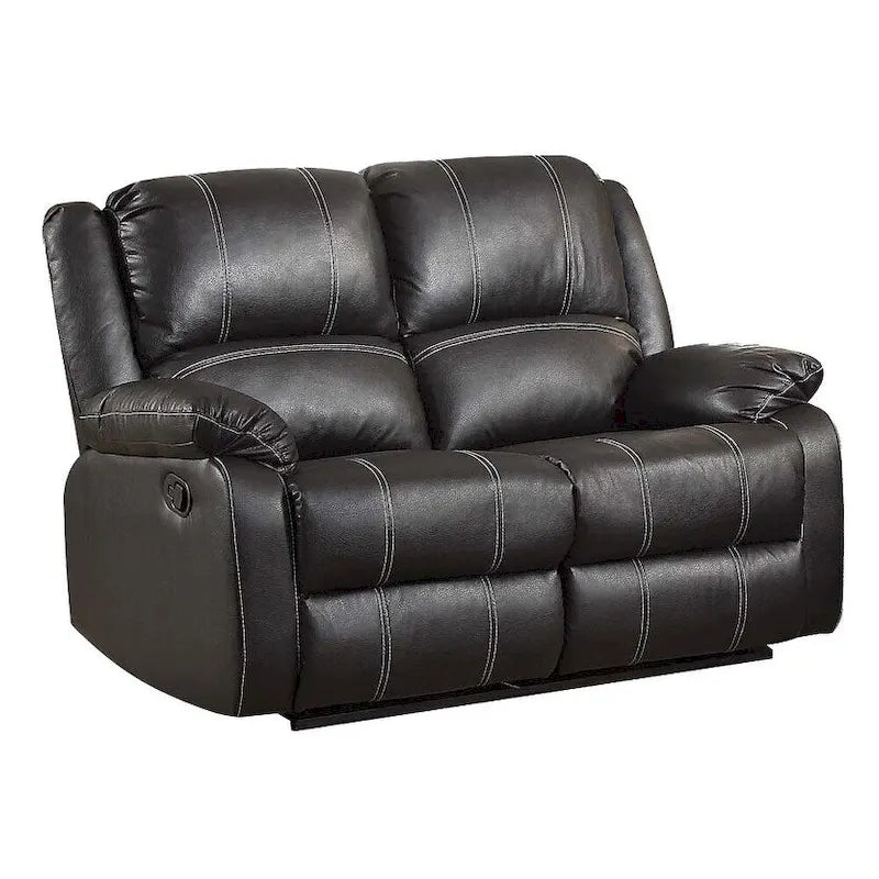 Causeuse inclinable en similicuir marron