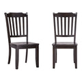 Chaises de salle à manger en bois à lattes (Lot de 2)
