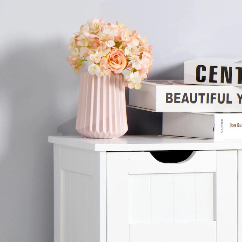 Meuble de rangement de salle de bain avec étagère réglable et tiroirs
