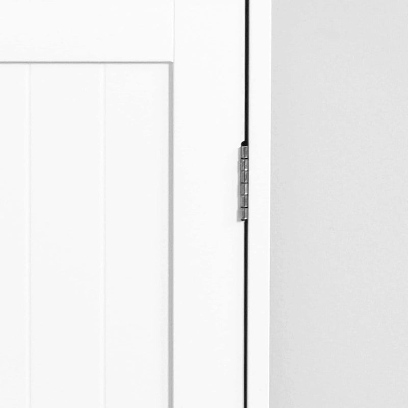 Meuble de rangement de salle de bain avec étagère réglable et tiroirs