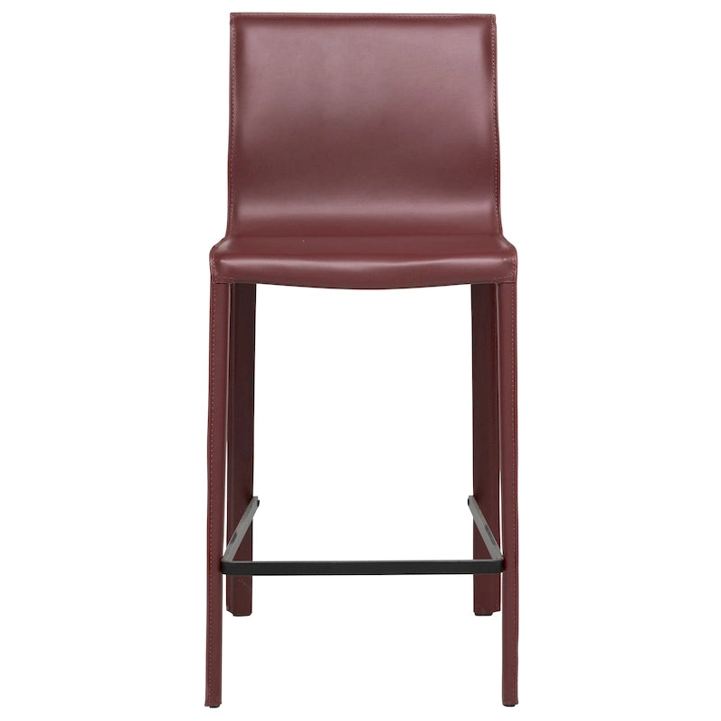 Tabouret de comptoir en cuir moderne