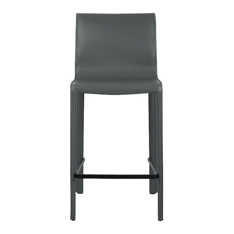 Tabouret de comptoir en cuir moderne