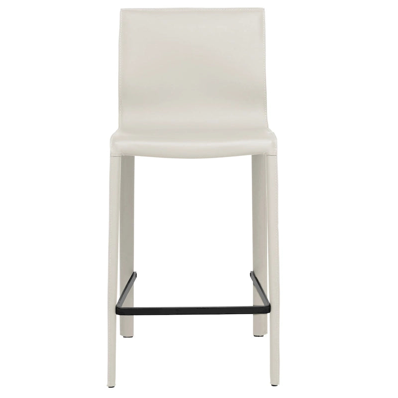 Tabouret de comptoir en cuir moderne