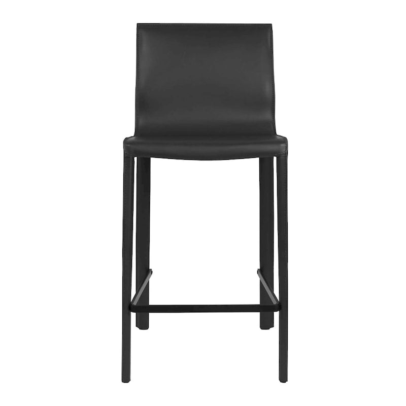 Tabouret de comptoir en cuir moderne