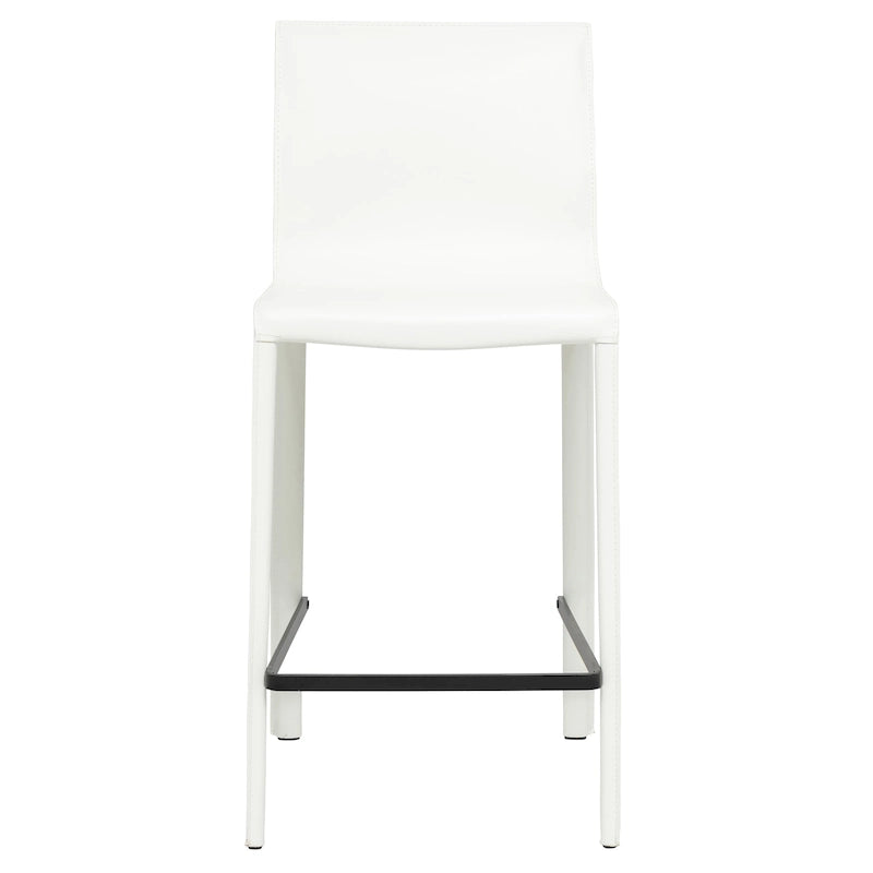 Tabouret de comptoir en cuir moderne