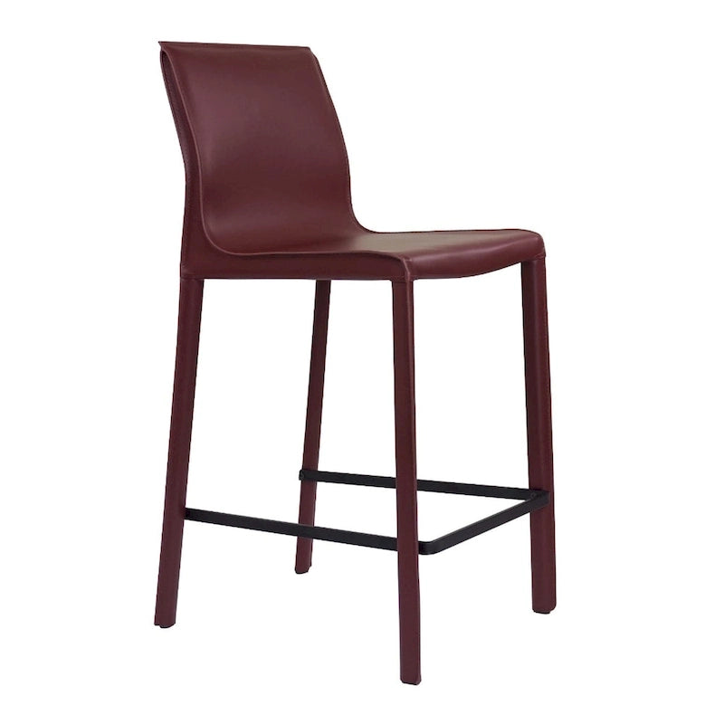 Tabouret de comptoir en cuir moderne