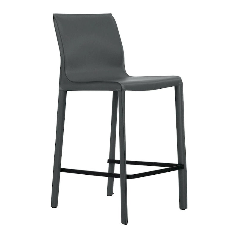 Tabouret de comptoir en cuir moderne