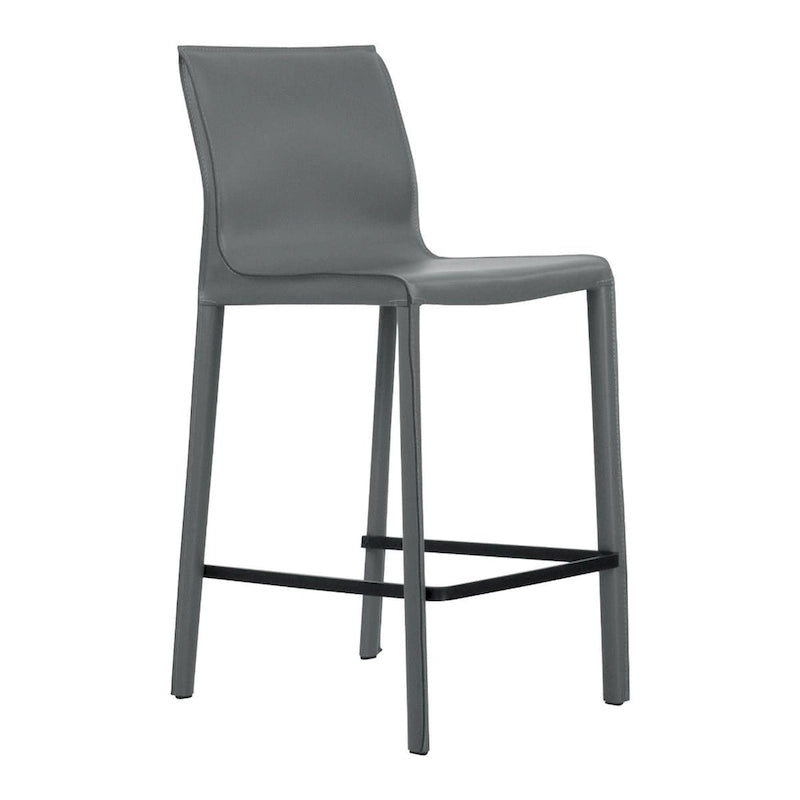 Tabouret de comptoir en cuir moderne