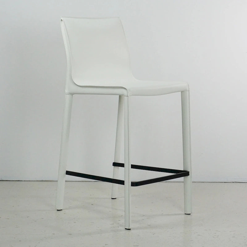 Tabouret de comptoir en cuir moderne