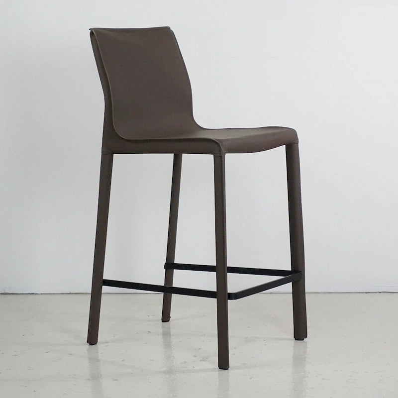 Tabouret de comptoir en cuir moderne
