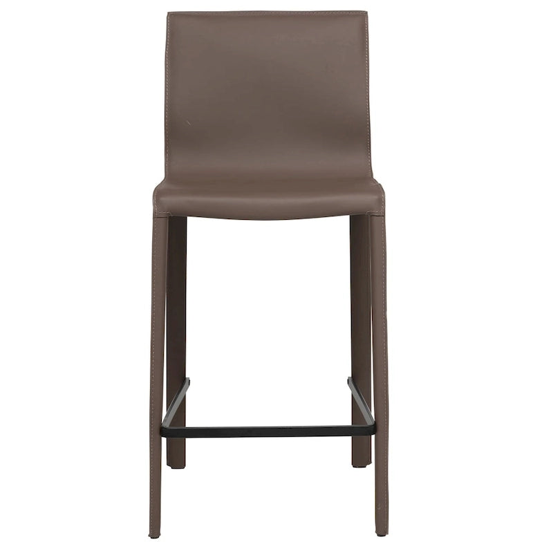 Tabouret de comptoir en cuir moderne