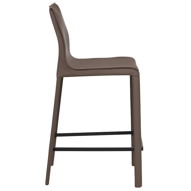 Tabouret de comptoir en cuir moderne