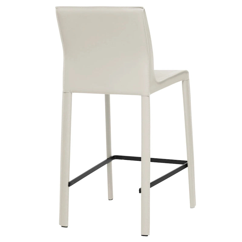 Tabouret de comptoir en cuir moderne