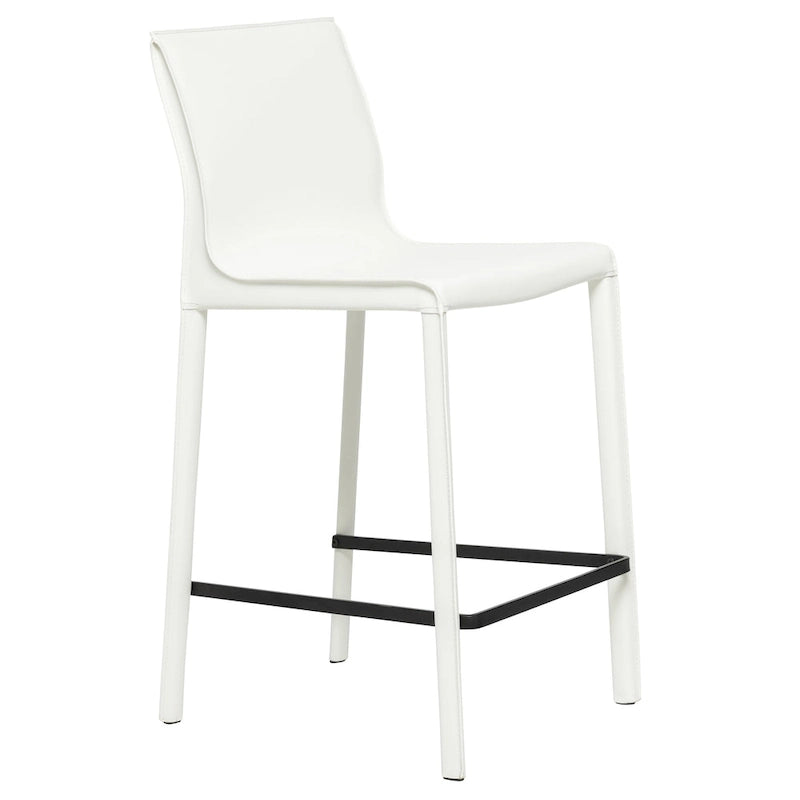Tabouret de comptoir en cuir moderne