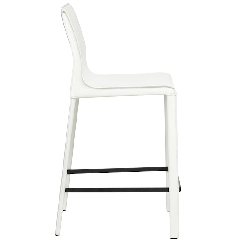 Tabouret de comptoir en cuir moderne
