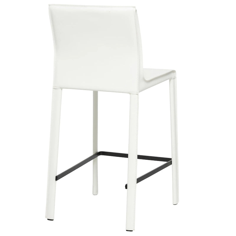 Tabouret de comptoir en cuir moderne
