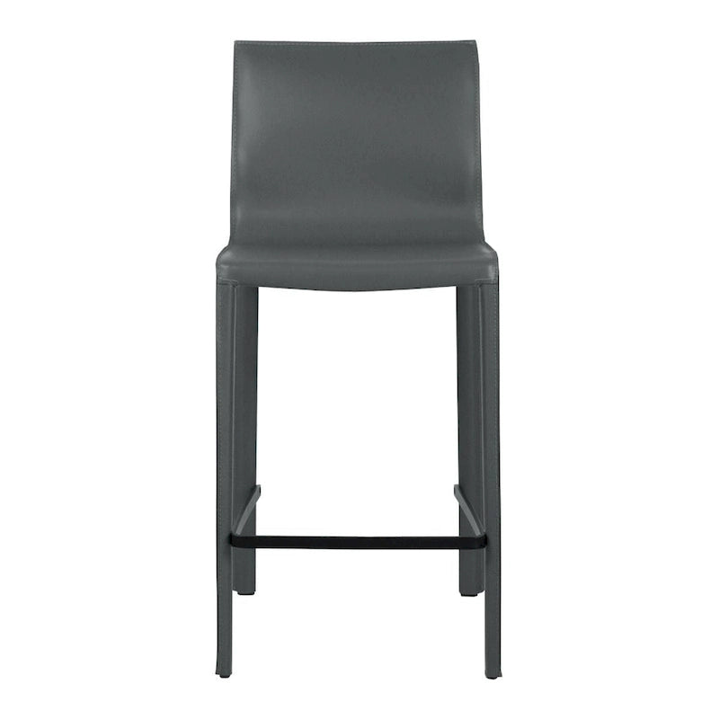 Tabouret de comptoir en cuir moderne