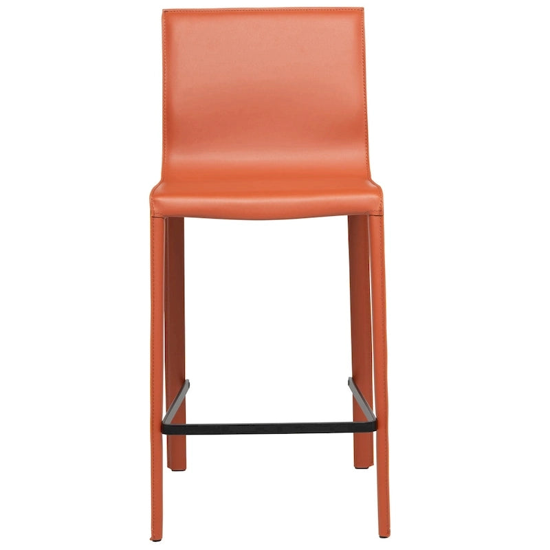 Tabouret de comptoir en cuir moderne