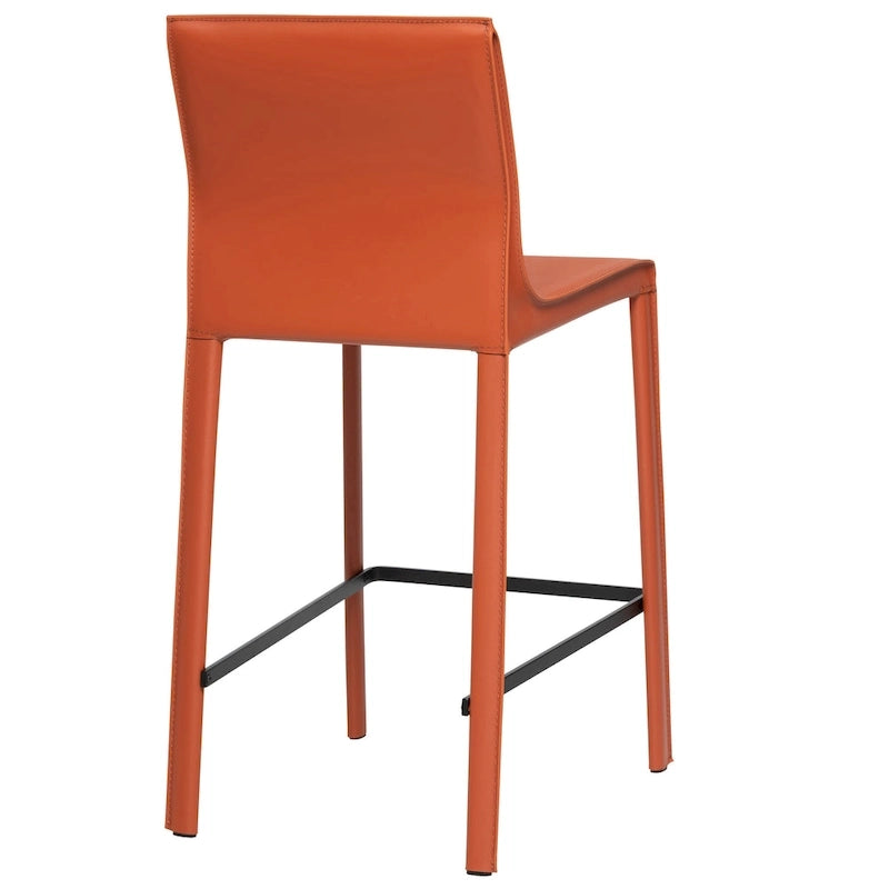 Tabouret de comptoir en cuir moderne