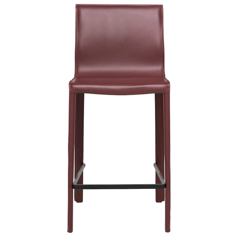Tabouret de comptoir en cuir moderne