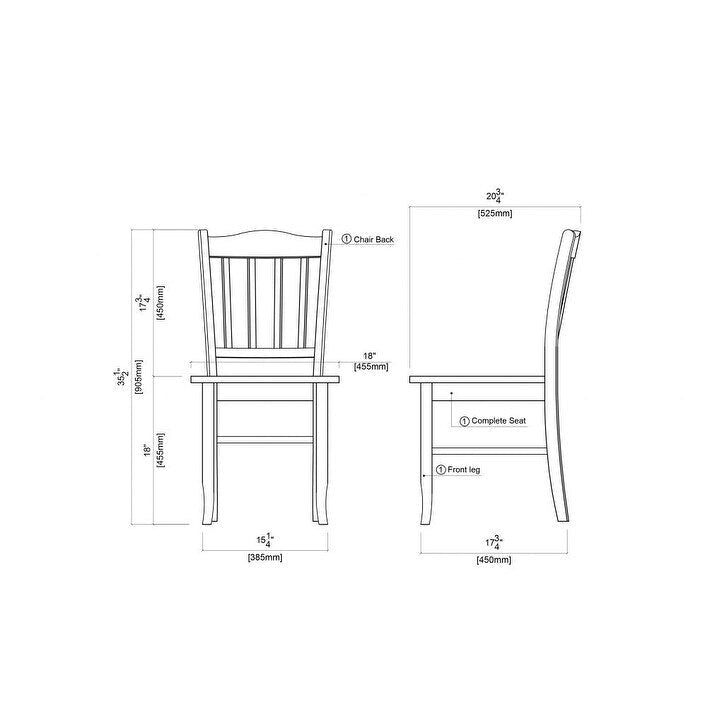 Chaises de salle à manger (lot de 2)