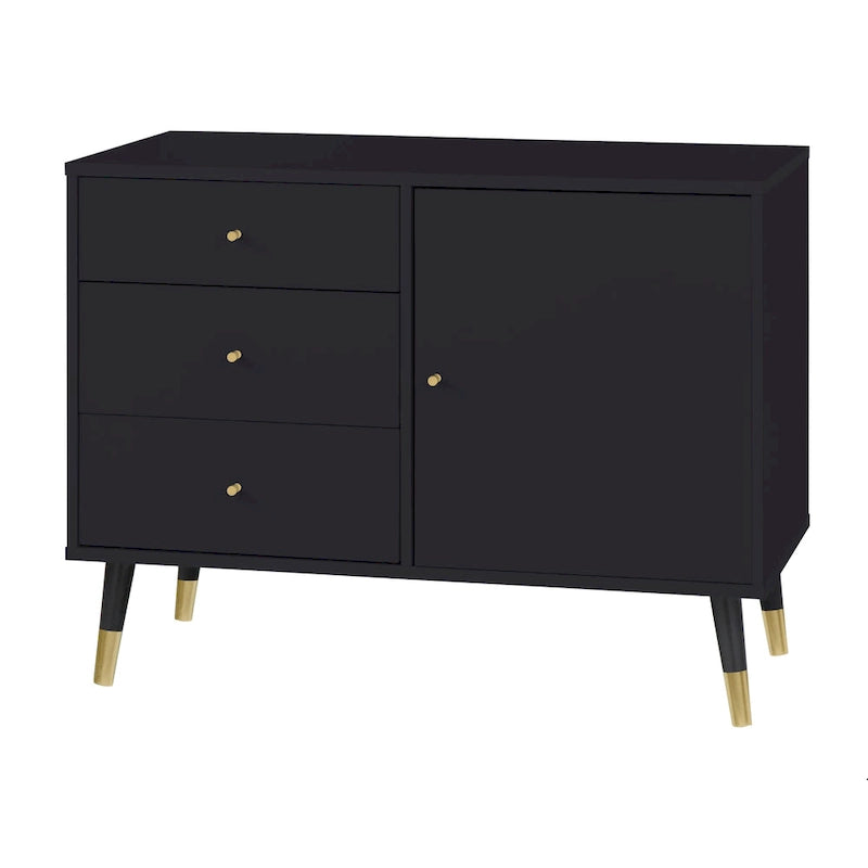 Buffet/Enfilade Moderne du Milieu du Siècle à 3 Tiroirs