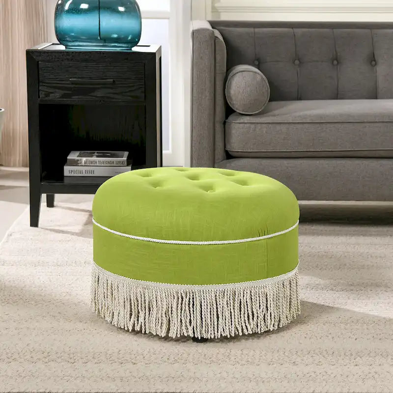 24 poufs ronds d'appoint rembourrés