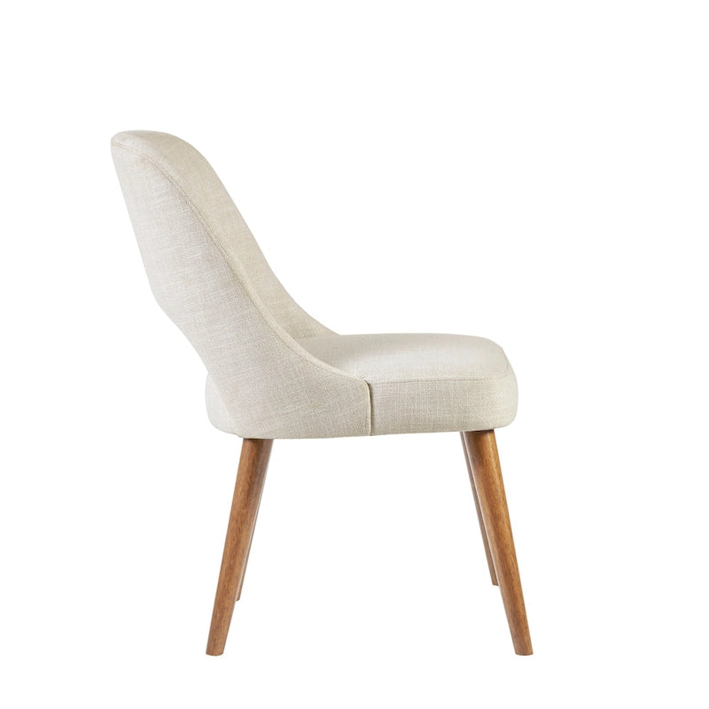 Chaises de salle à manger capitonnées avec dossier ajouré (lot de 2)