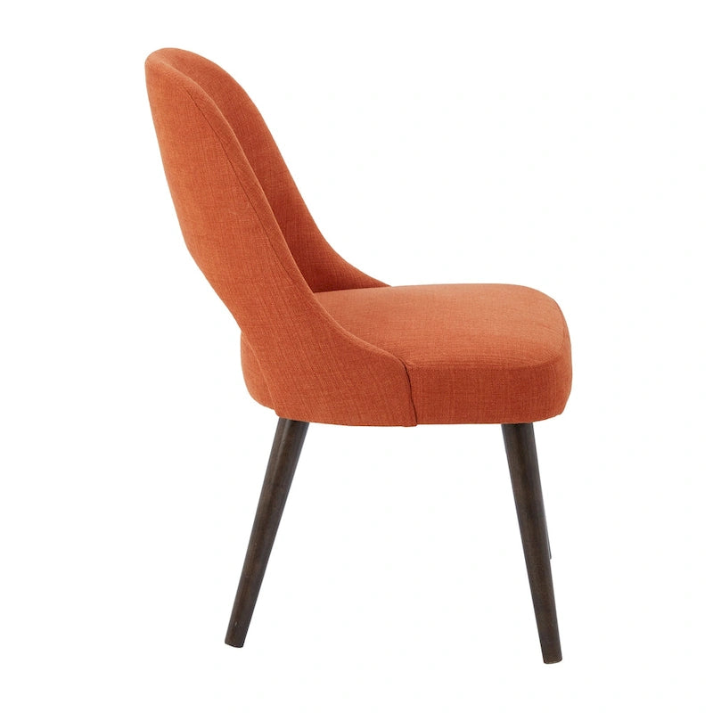 Chaises de salle à manger capitonnées avec dossier ajouré (lot de 2)