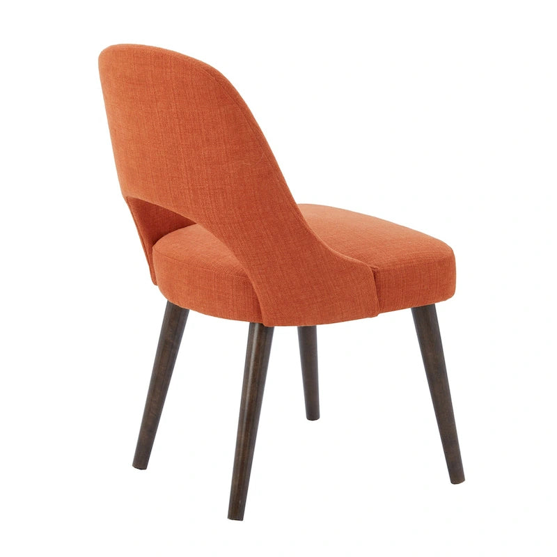 Chaises de salle à manger capitonnées avec dossier ajouré (lot de 2)