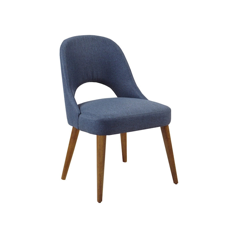 Chaises de salle à manger capitonnées avec dossier ajouré (lot de 2)