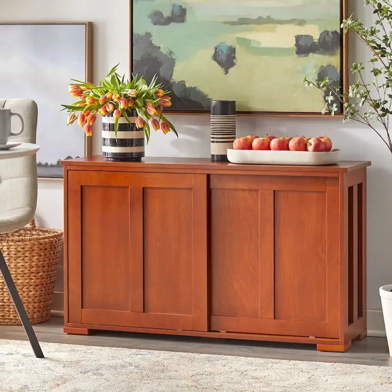 Buffet/bahut empilable à portes coulissantes
