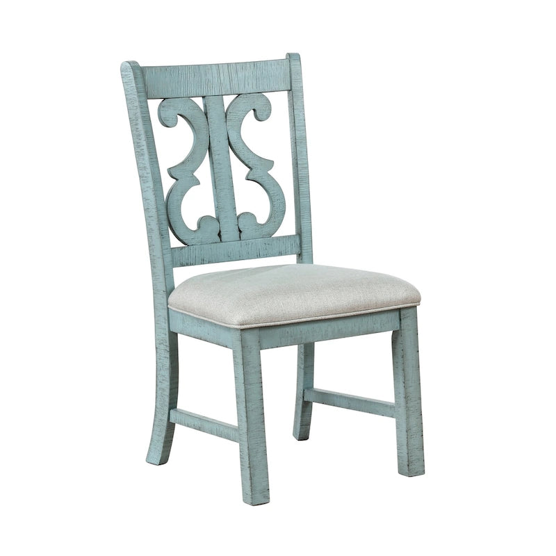 Chaises de salle à manger rustiques en bois (lot de 2)