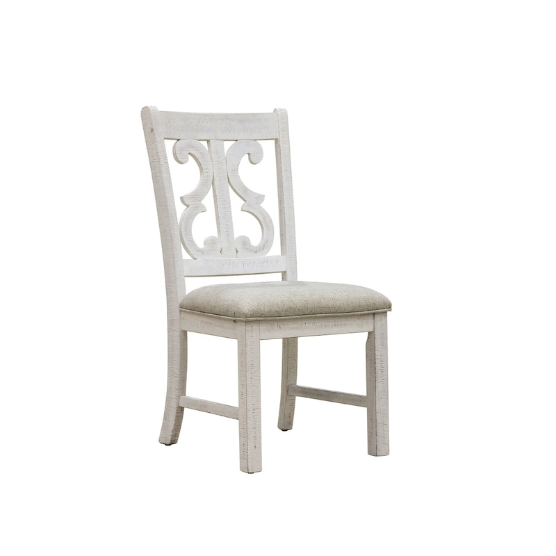 Chaises de salle à manger rustiques en bois (lot de 2)