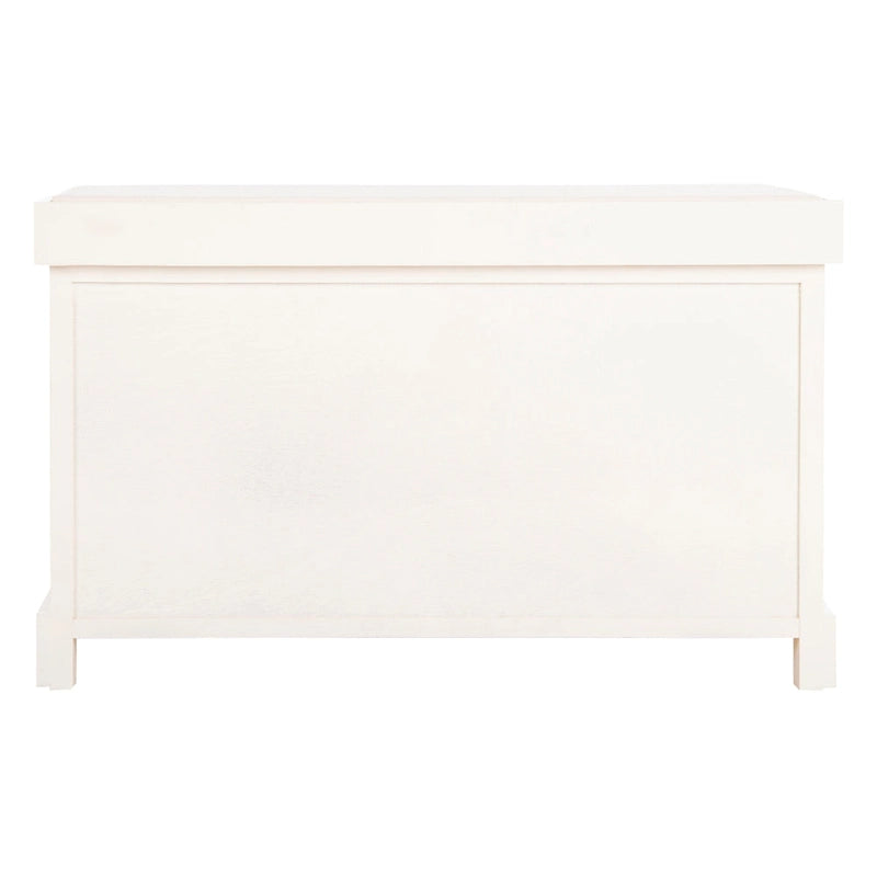 Banc coffre de rangement tissé marron - 33.5 x 16.1 x 19.9 - 34Lx16Px20H