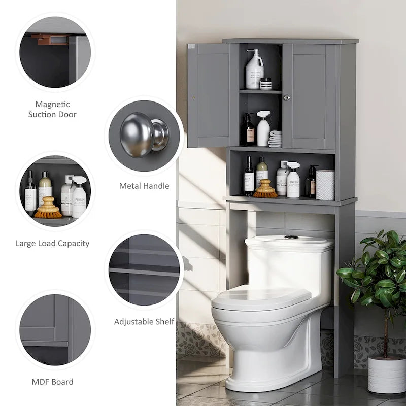 Meuble de Rangement au-dessus des Toilettes