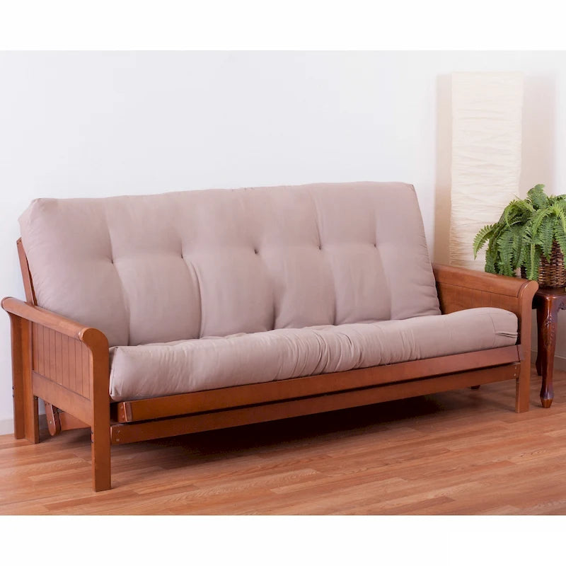 Matelas de futon en sergé de 8 pouces d'épaisseur (simple, double ou grand)