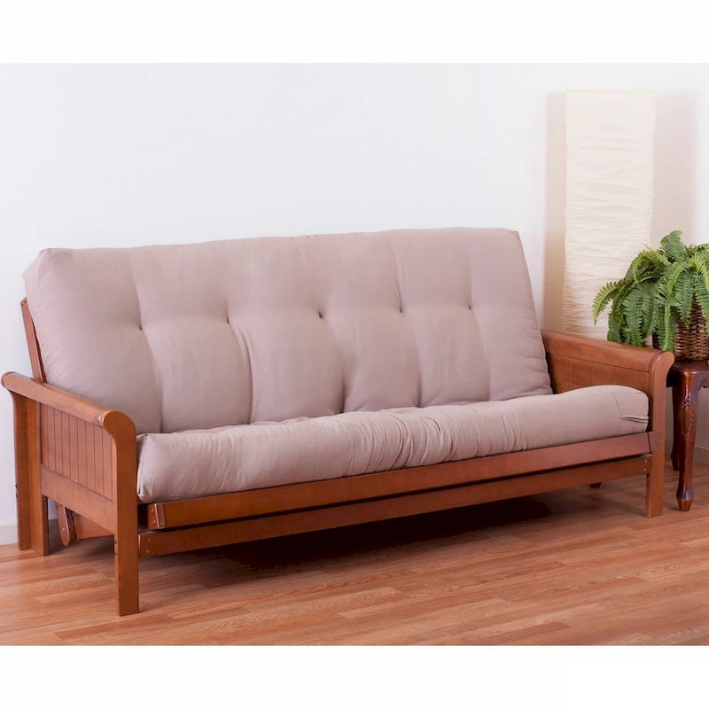 Matelas de futon en sergé de 8 pouces d'épaisseur (simple, double ou grand)