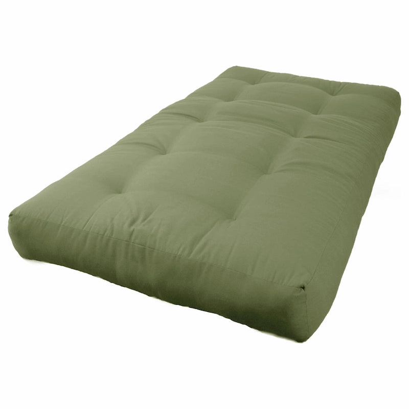 Matelas de futon en sergé de 8 pouces d'épaisseur (simple, double ou grand)