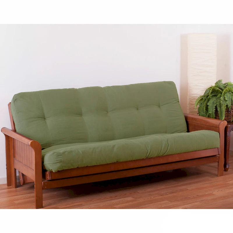 Matelas de futon en sergé de 8 pouces d'épaisseur (simple, double ou grand)