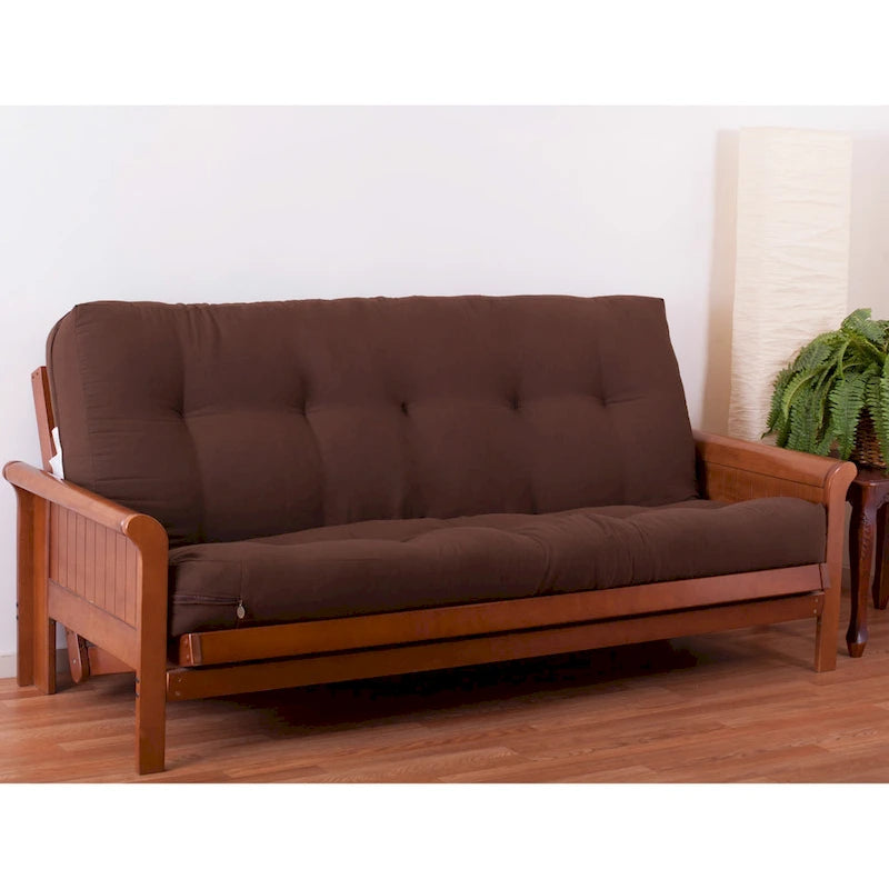 Matelas de futon en sergé de 8 pouces d'épaisseur (simple, double ou grand)