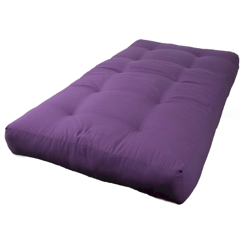 Matelas de futon en sergé de 8 pouces d'épaisseur (simple, double ou grand)