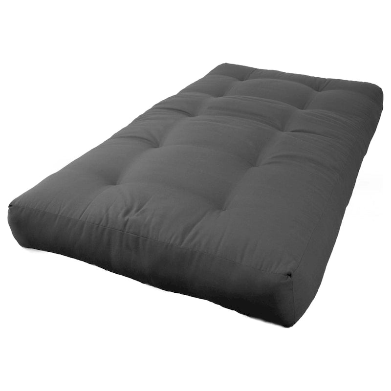 Matelas de futon en sergé de 8 pouces d'épaisseur (simple, double ou grand)