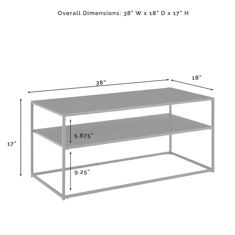 Table basse - 38 L x 18 P x 17 H
