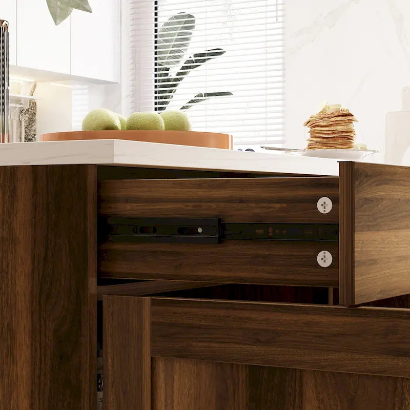 Îlot de cuisine élégant - Organisez et embellissez votre espace Table de buffet - 47.2X23.6X33.5